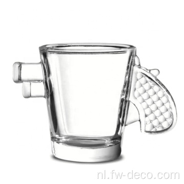 Groothandel aangepast logo Clear Tequila Shot Glasses